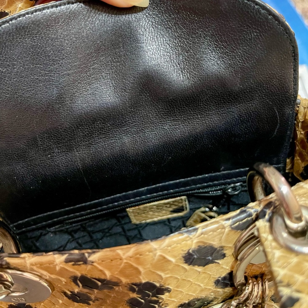Dior Python Leopard Print Mini Lady Dior Bag - Picture 11 of 16